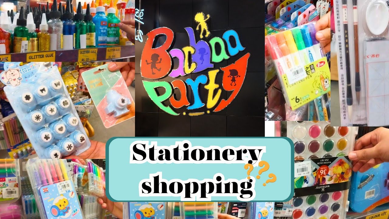 Unbelievable Stationery Shopping🤯 From Bacha Party #diy #art #artist #stationery #bachaparty #cute