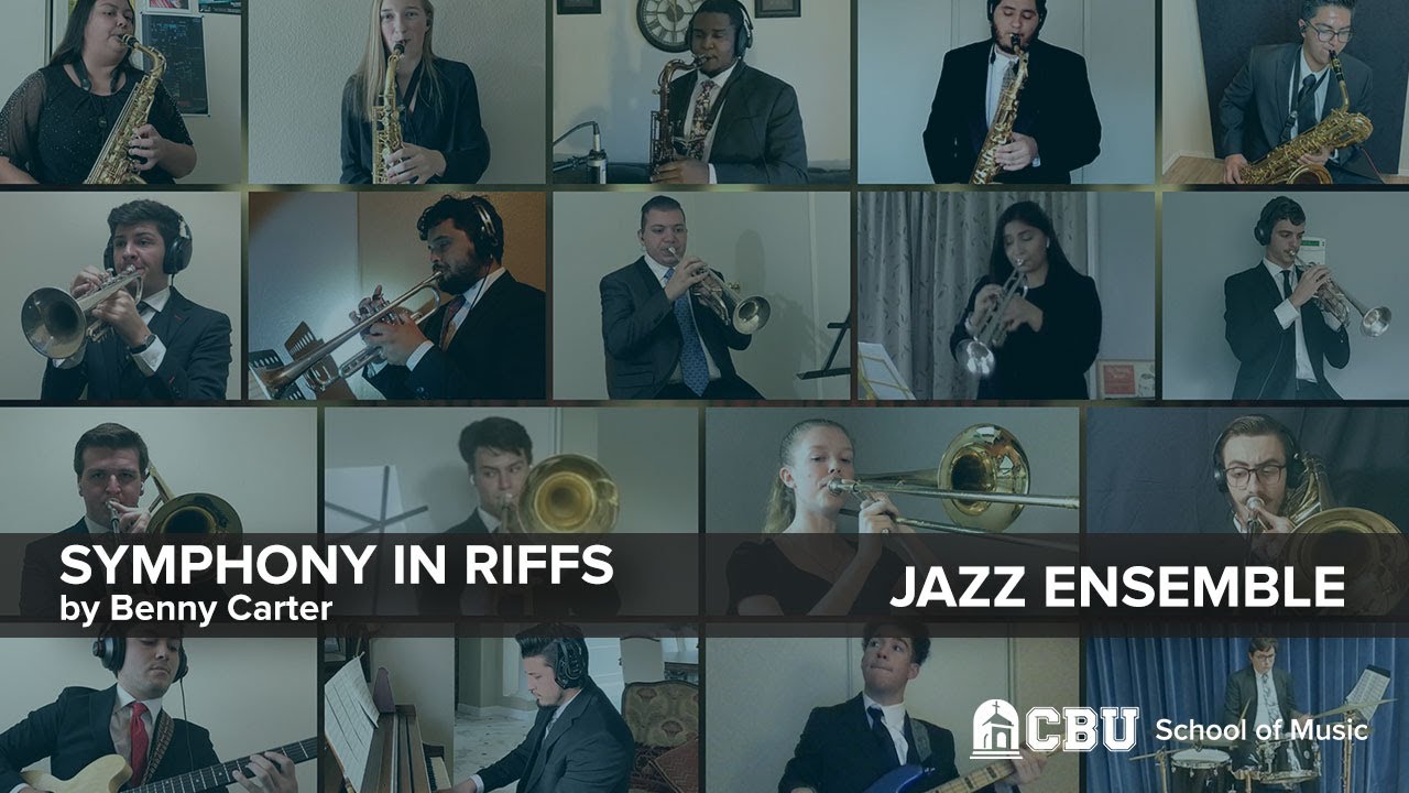 The CBU Jazz Ensemble performs “Symphony in Riffs” by Benny Carter.