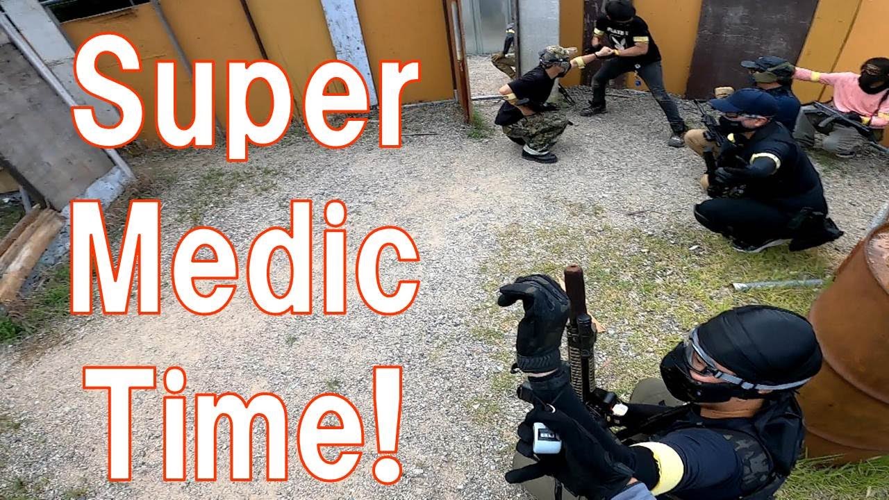 メディック力で態勢を立て直す動画【CQB BUDDY】サバイバルゲーム定例会