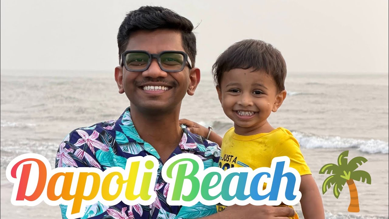 Dapoli Beach ⛱️ with family #Konkan 🌴