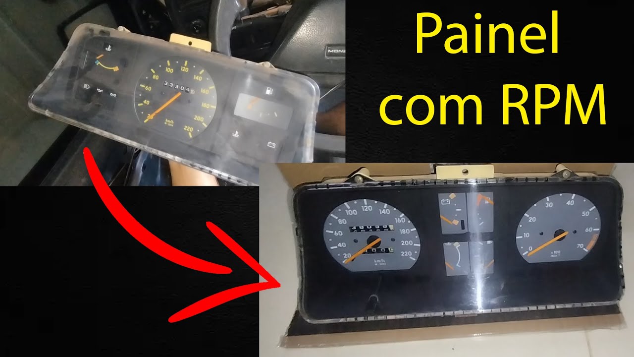 Instalação do Painel com RPM | Problemas e Reparos no Velocímetro Monza GL 1995