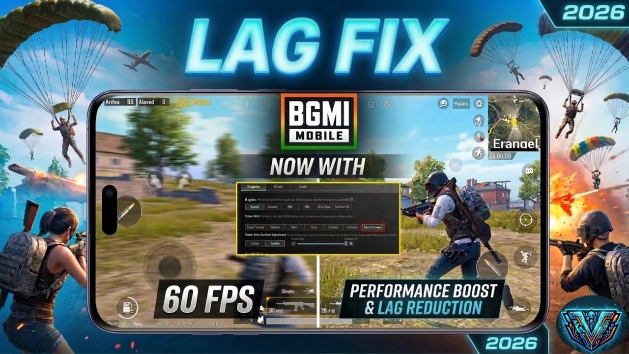 FIX BGMI LAG 100% 😍 4.2 Update | Low End Device (2GB, 3GB, 4GB RAM) | BGMI Lag Fix 2026