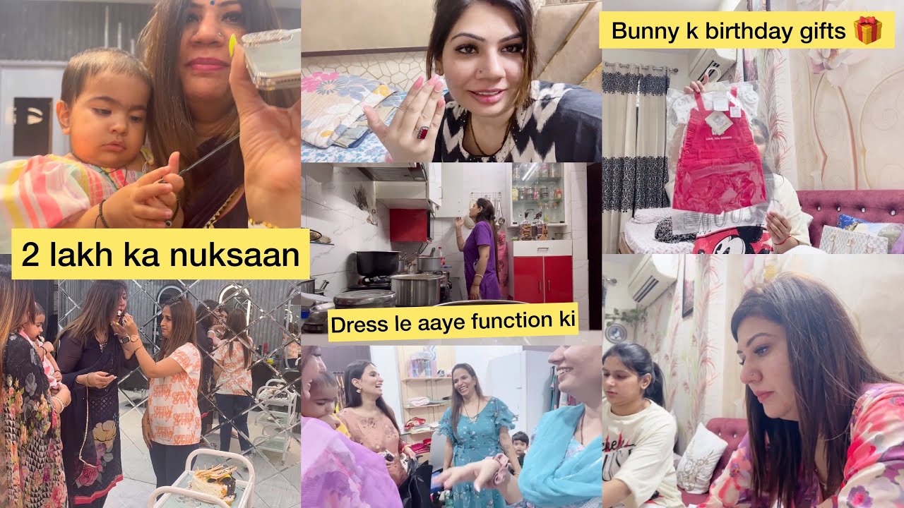 2 लाख का नुक़सान 😞| birthday pe pehnane k liye dress le aaye |birthday gifts 🎁