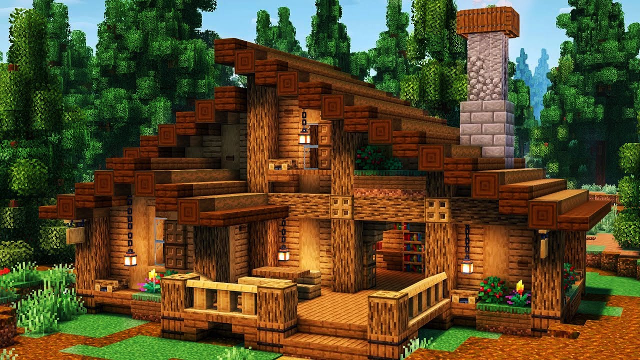 Minecraft Holzhaus bauen Tutorial 1.21 - Starter Haus bauen in Minecraft Survival Tutorial