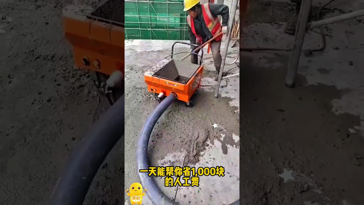 La mini-bomba china que elimina los baldes en obra