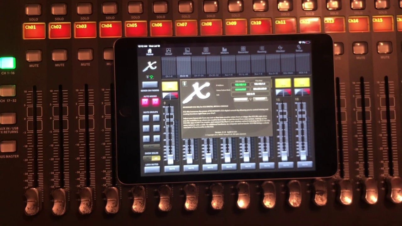 Como conectar un Ipad a la Behringer X32  how to connect ipad to x32 behringer (español)