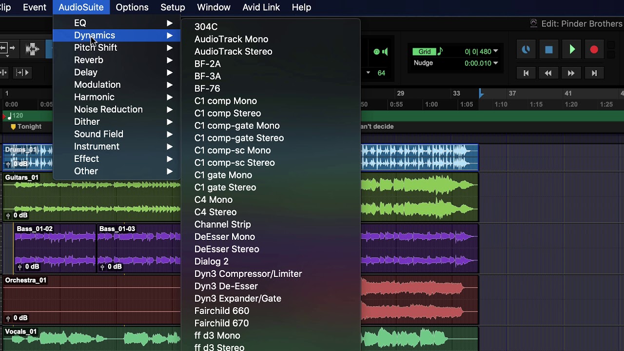 Pro Tools Basics: EQ and Dynamics Plugins Tour