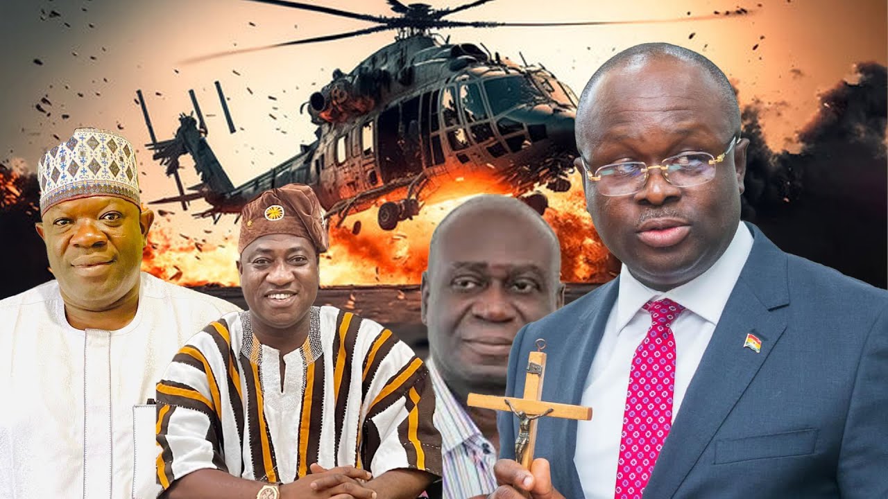 Breaking: helicopter crash at Adansi Obuasi involving Defence Minister, Dr. Omane Boamah and others.