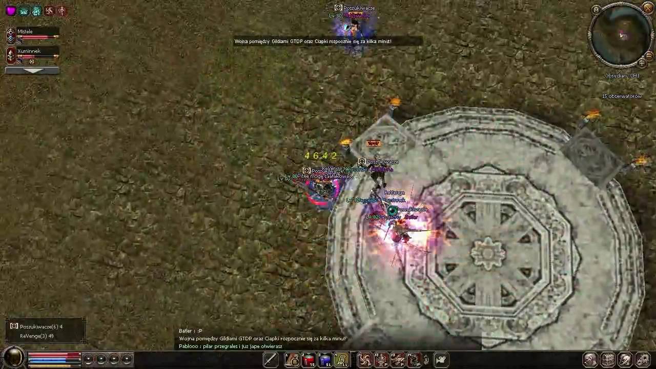Metin2 PL Xuminnek & Mistele vs. gildia Poszukiwacze (Guild War) 23.04.2010