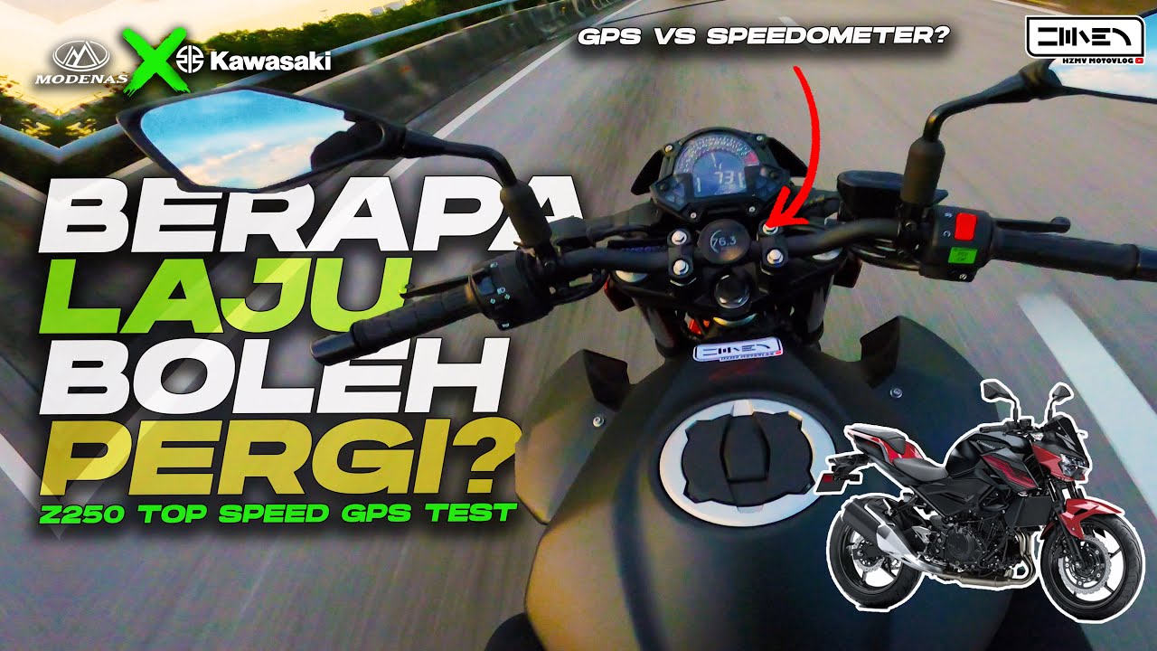 Z250 BERAPA LAJU BANG? METER DAH MACAM Z900 DAH NI | Modenas Z250 ABS 2022 [4K]