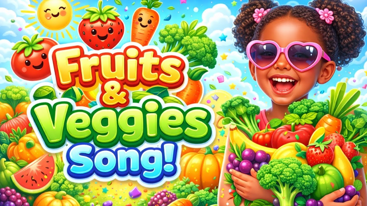 Fruits & Veggies Song for Kids | Yummy Healthy Food Jingle | Preschool & kindergarten kids rhyme