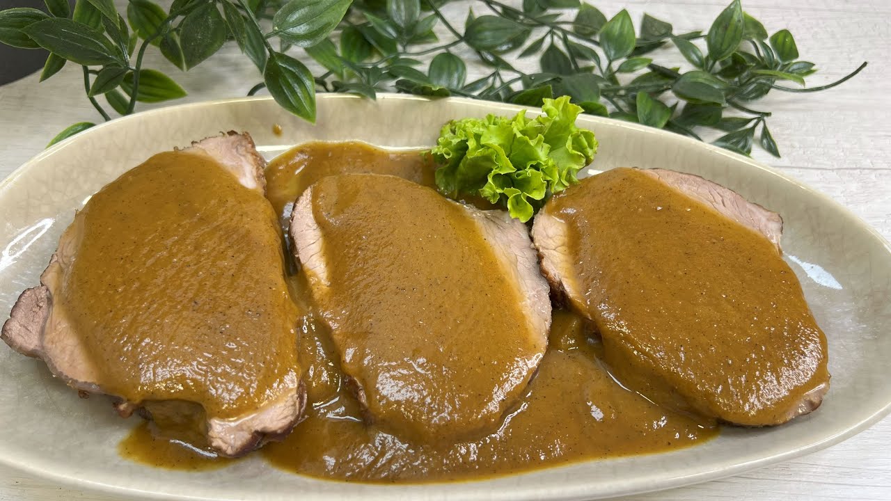 😀 REDONDO DE TERNERA 🍖🐂 EN SALSA😋 , receta tradicional para toda la familia, sale muy jugosa