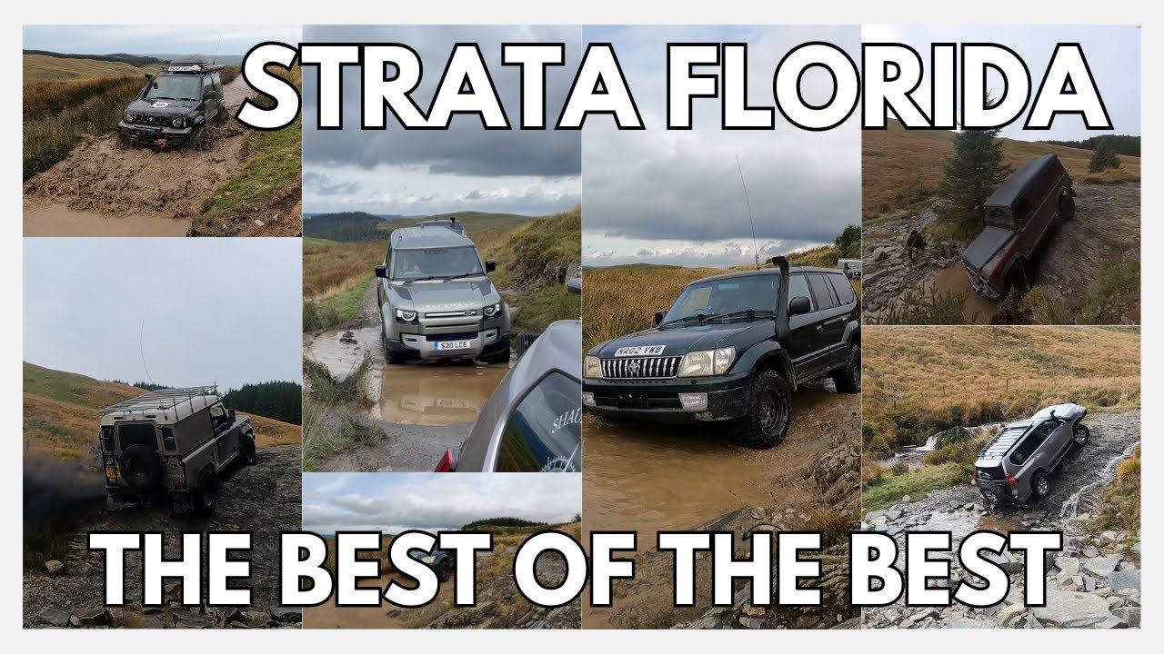 GREEN LANING UK - Strata Florida -Watch several different 4x4's drive one of the best lanes in Wales