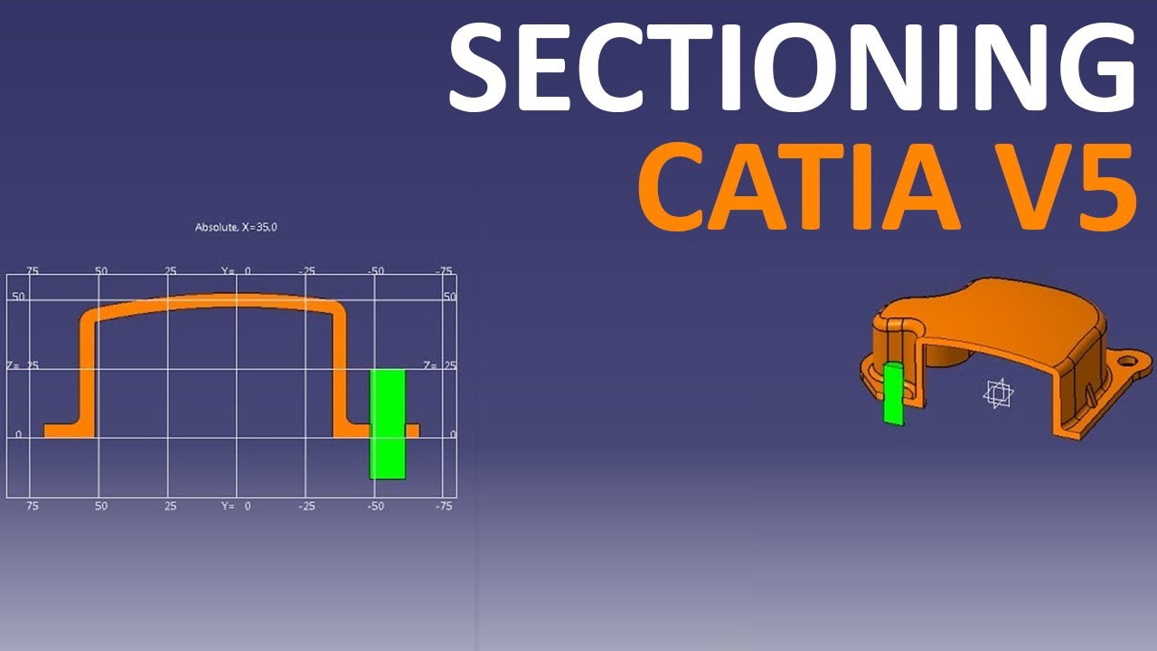 Sectioning in CATIA V5 - Export section, grid to section and more
