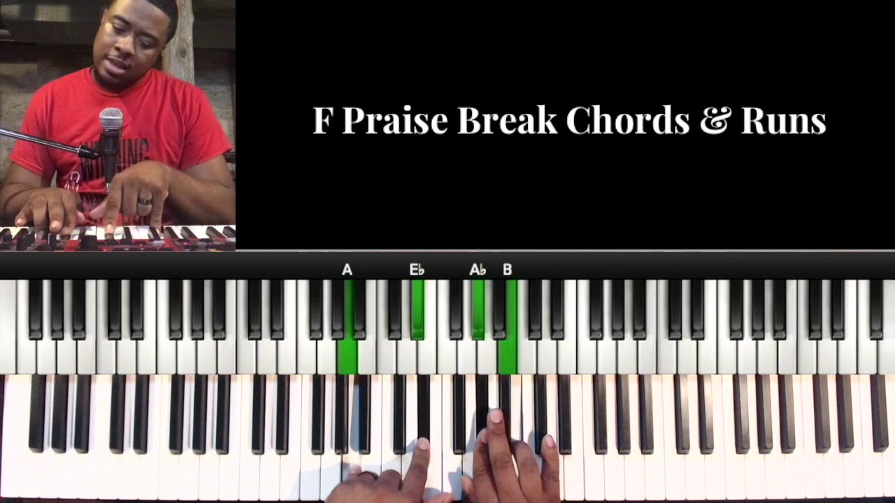 Аккорды и рулады в стиле F Praise Break