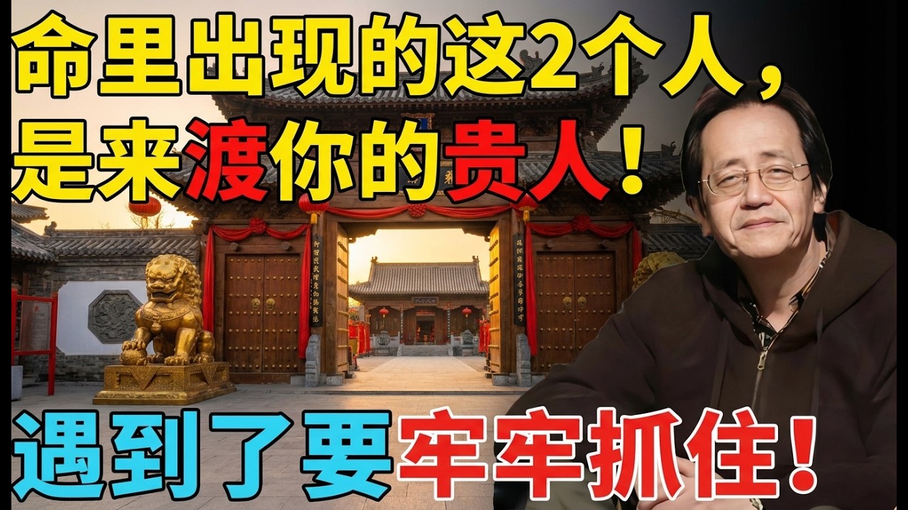 命里出现的这2个人，是来渡你的贵人！遇到了要牢牢抓住！#倪海厦 #因果 #命理