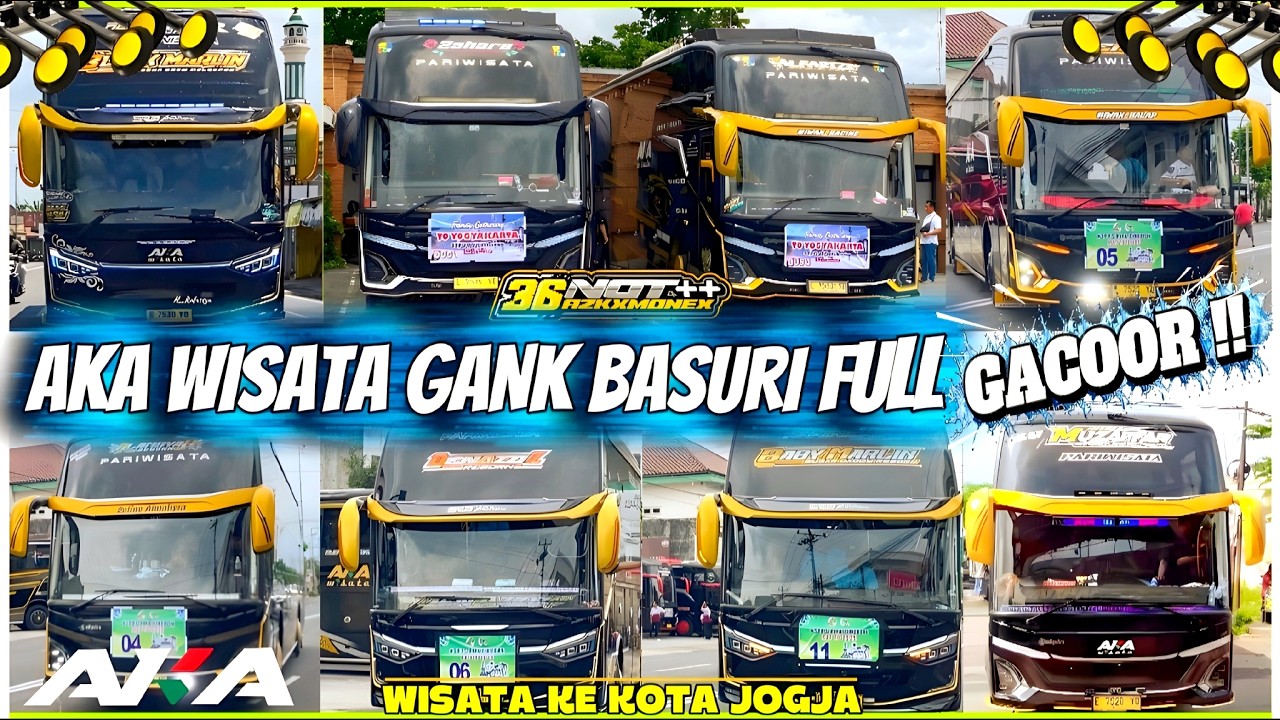 ROMBONGAN BUS ARTIS AKA WISATA MENYERBU JOGJA ‼️ FULL BASURI HEBOHKAN MANIA