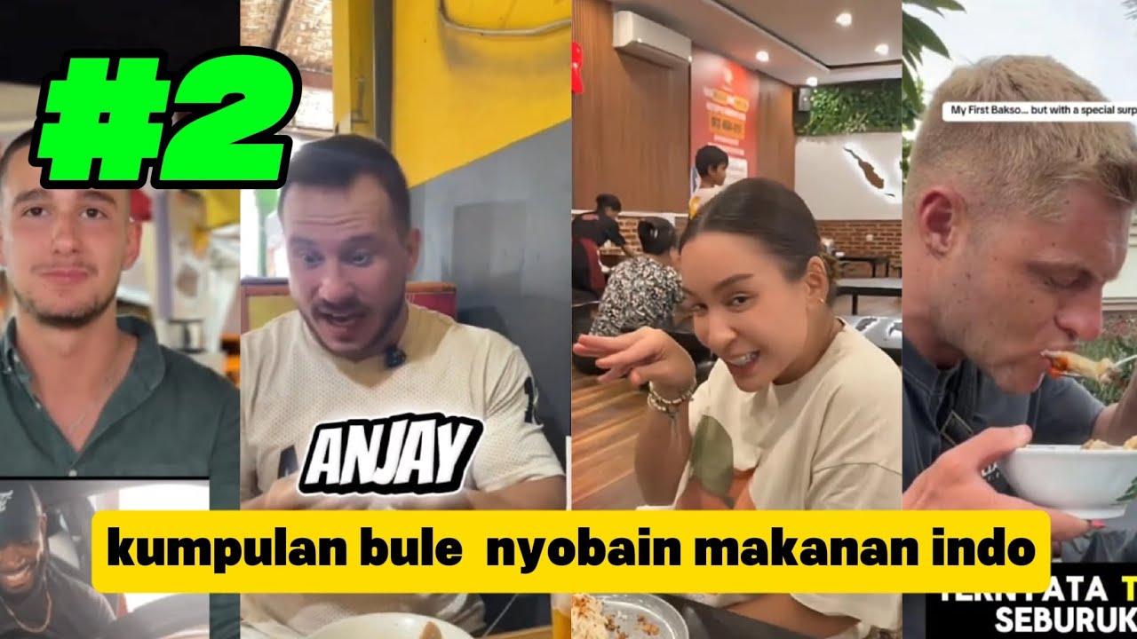 #2 REAKSI PARA BULE NYOBAIN MAKANAN INDO‼️🤣 TAHU GEJROT PALING ABSURD