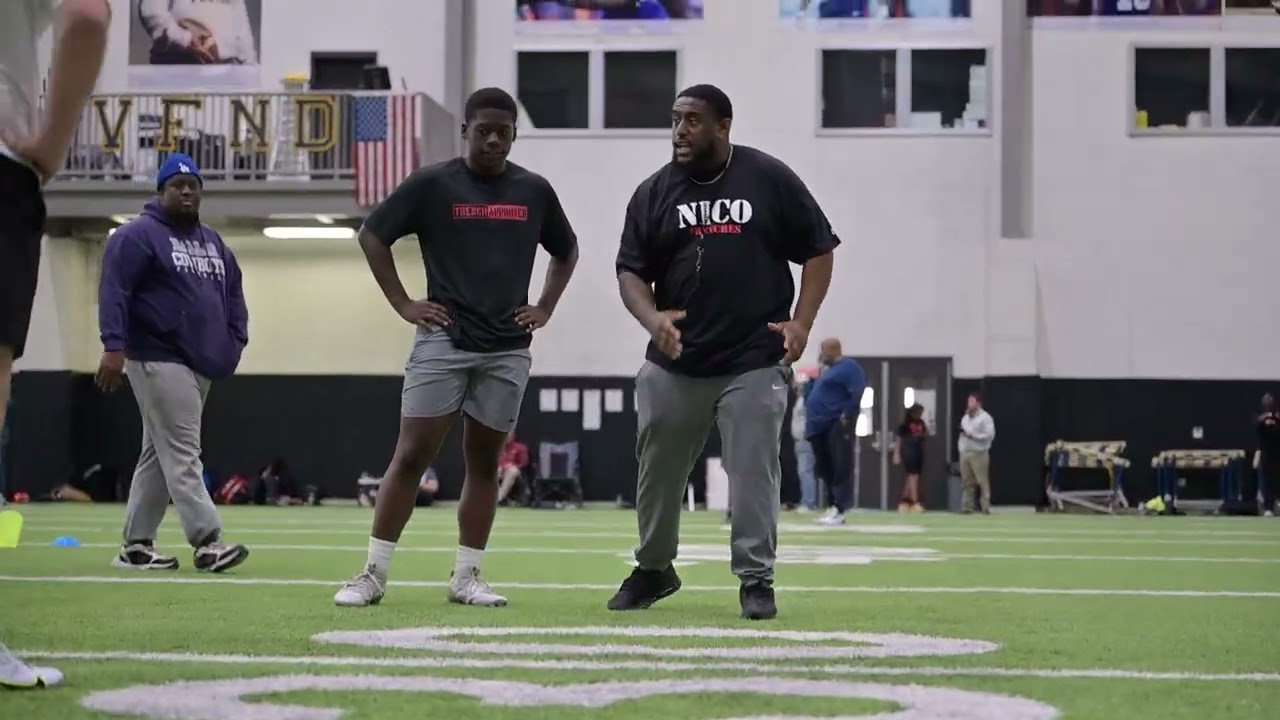Nico Trenches O-line D-line Camp.