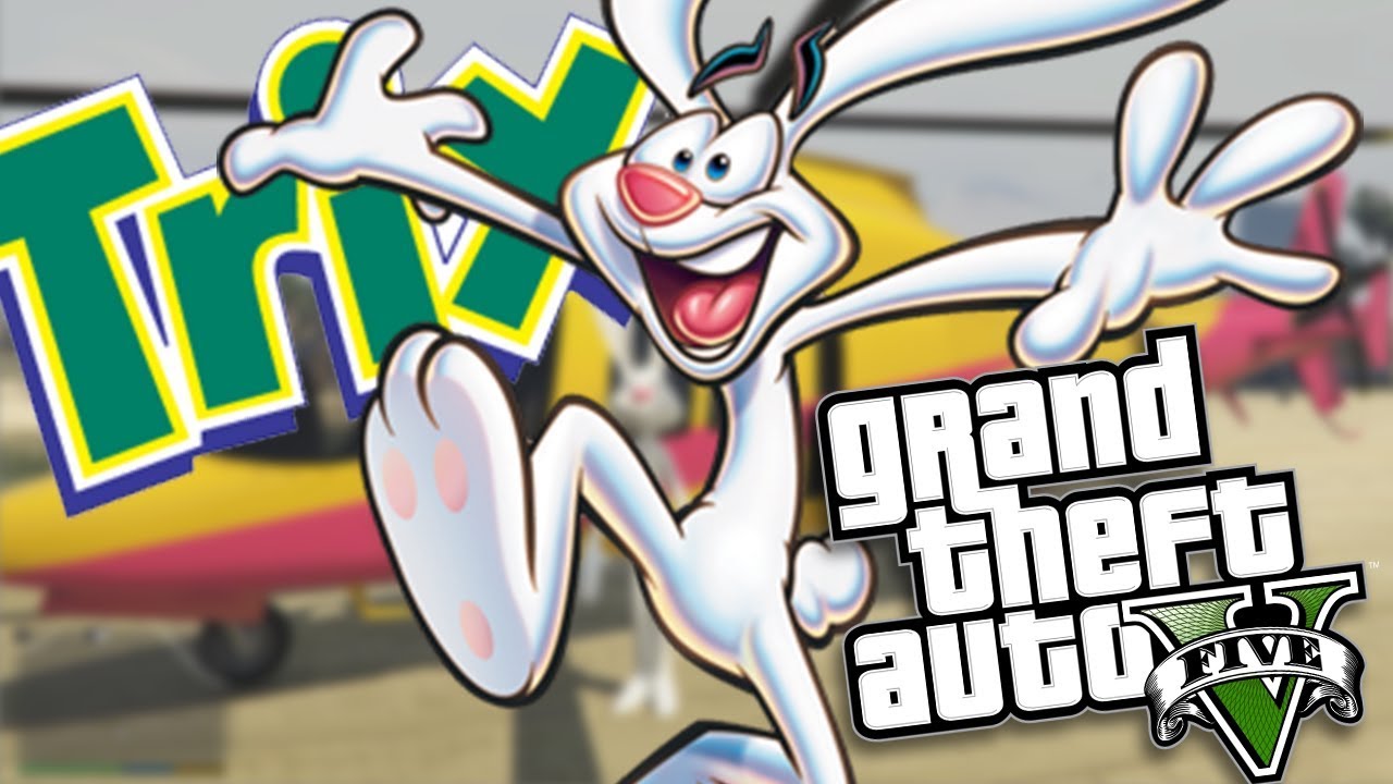Моды GTA 5 - TRIX THE RABBIT MOD (Геймплей модов GTA 5)
