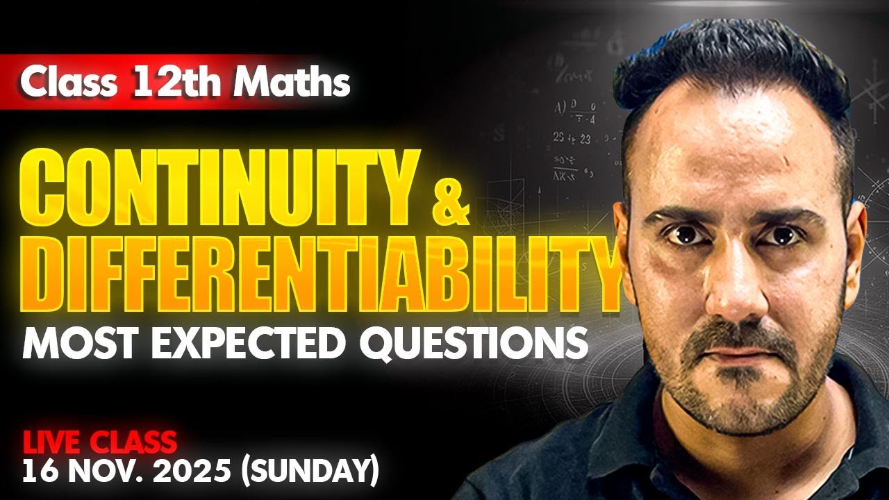 Continuity & Differentiability - Most Expected Questions 🔥 | Class 12 Maths | Ushank Sir