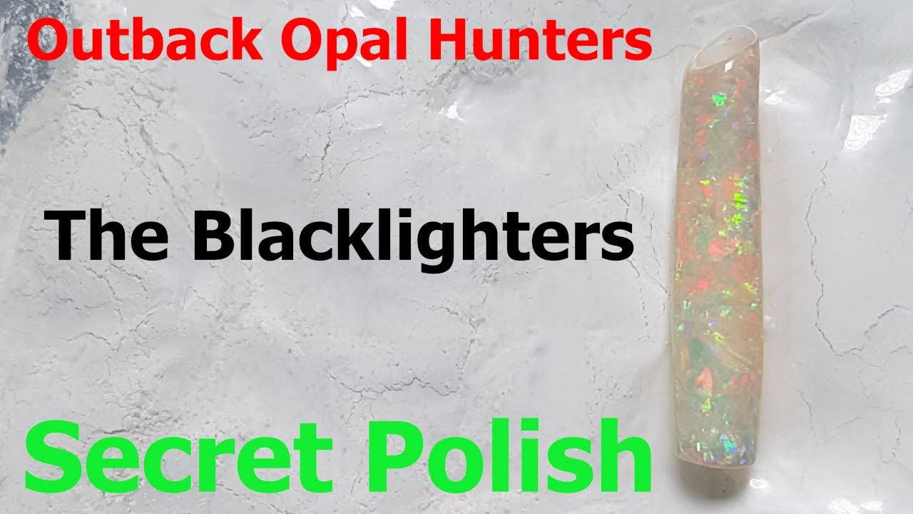 Outback Opal Hunters The Blacklighters Secret Opal Polishing Powder Trial... More Testing To Come