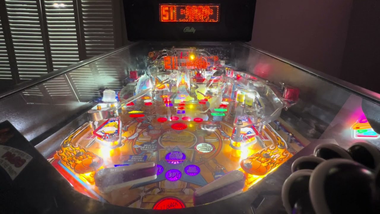 NBA Fastbreak Pinball in our home