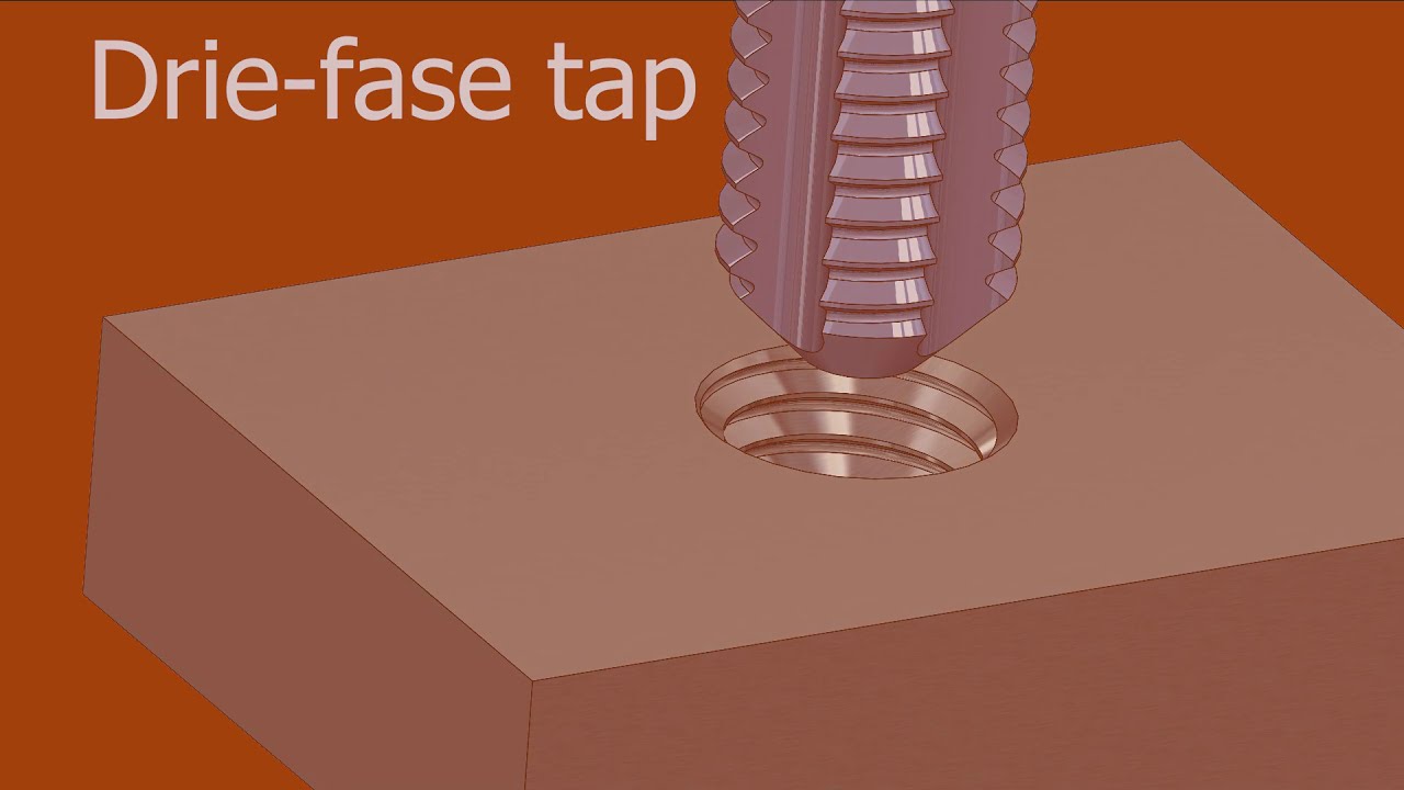 Schroefdraad tappen 3 fasetap