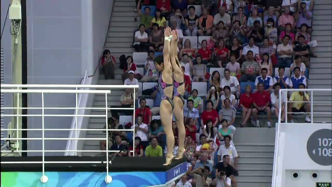 Wang Xin & Chen Ruolin Win Synchronised 10m Diving Gold - Beijing 2008 Olympics