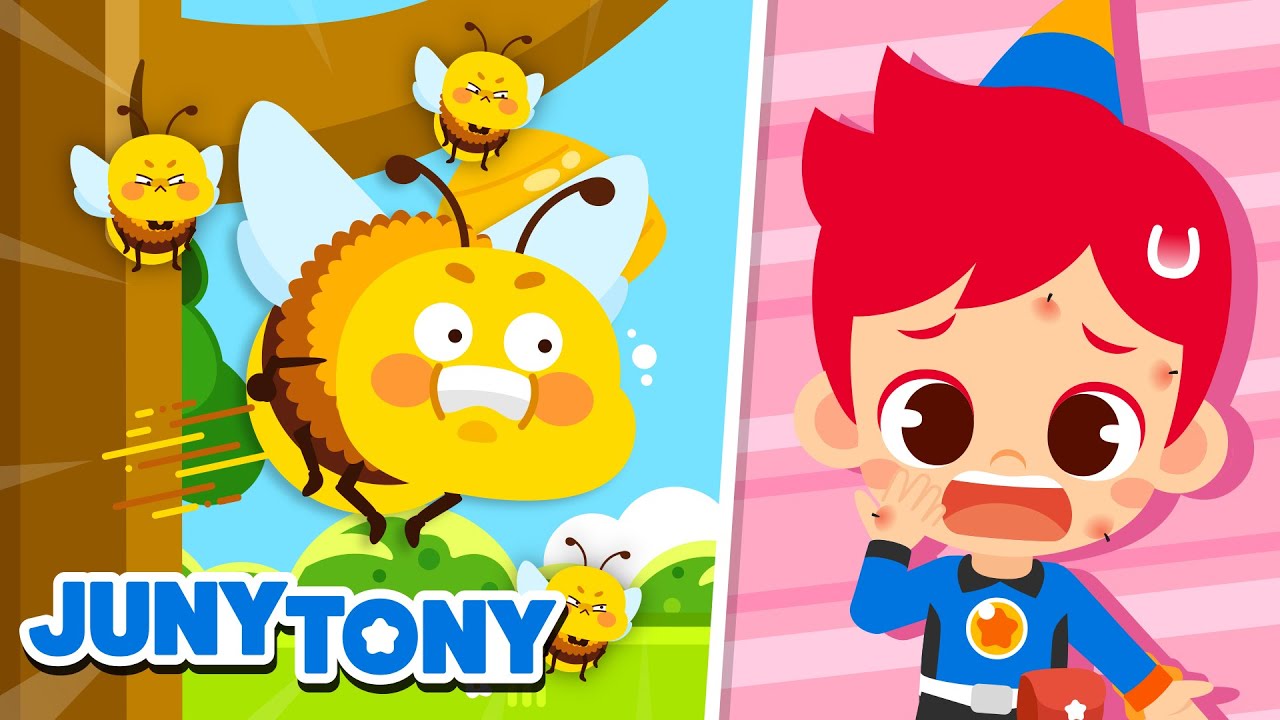 🐝 Uma Abelha Me Picou | Primeiros Socorros 🚨 | M&uacute;sica Infantil | JunyTony em Portugu&ecirc;s