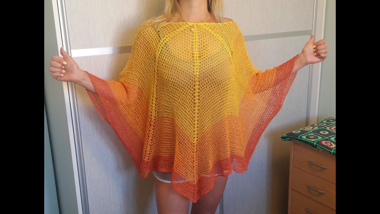 Netopierky - Háčkované plážové šaty, Crocheted summer net dress.