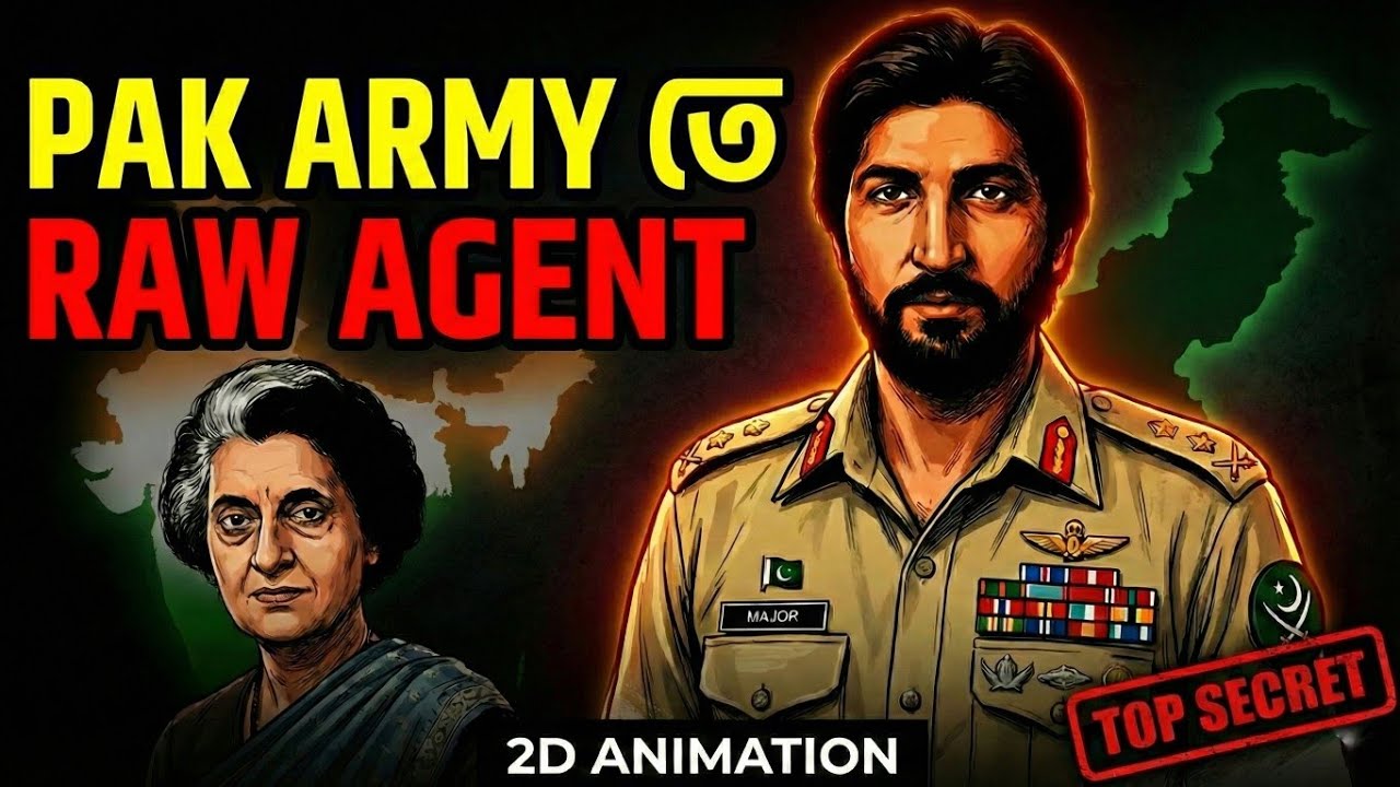 Indian SPY is a Pakisthan Army Major | 2D Animation | Bengali |