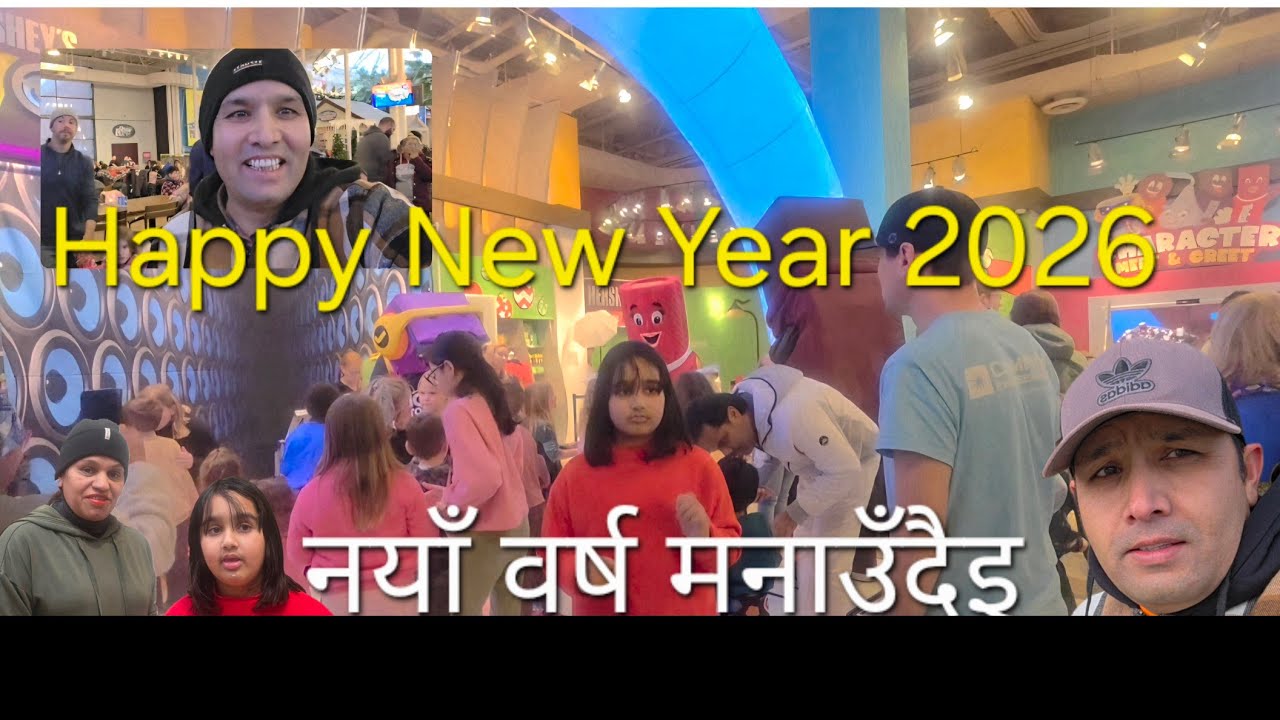 Happy New Year 2026 || New Year Celebration At Chocolate World Hershey PA ||