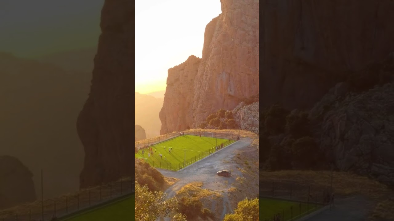 Ath zikki ⚽️🍁 [stade de football du village Berkis] #stadium #football #beautiful #algeria #sunset