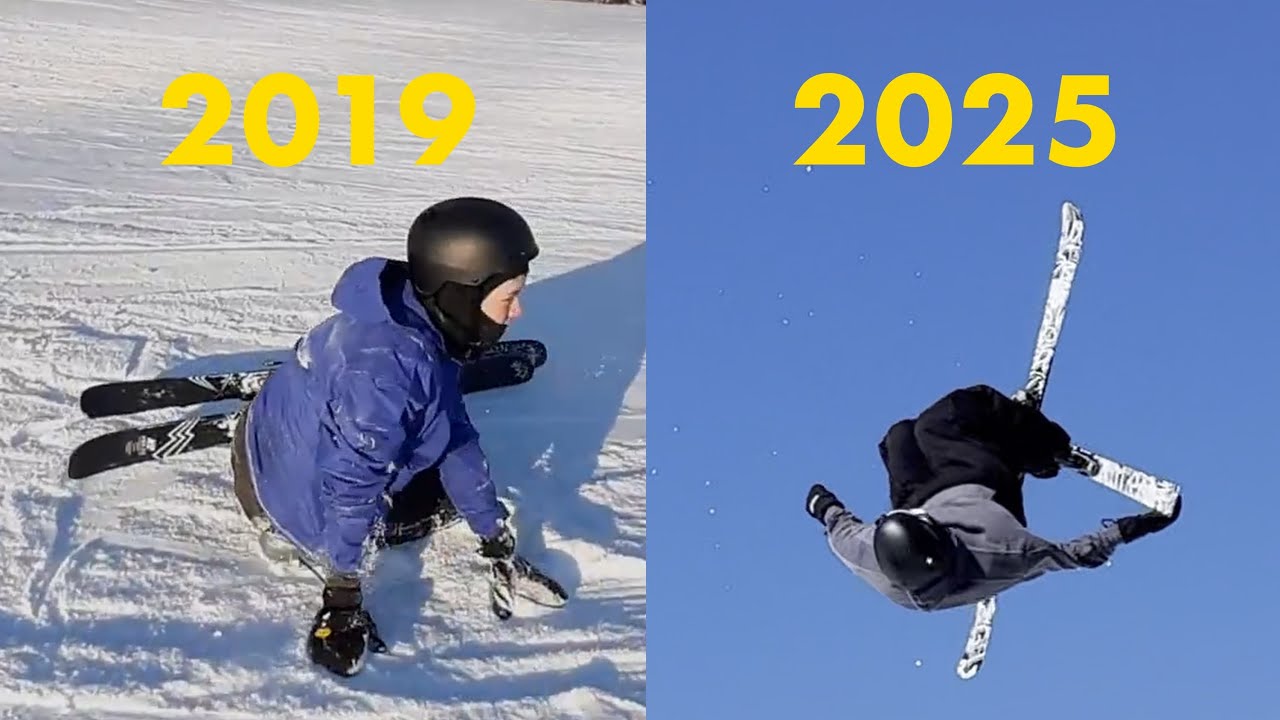 6 Year Freestyle Skiing Progression