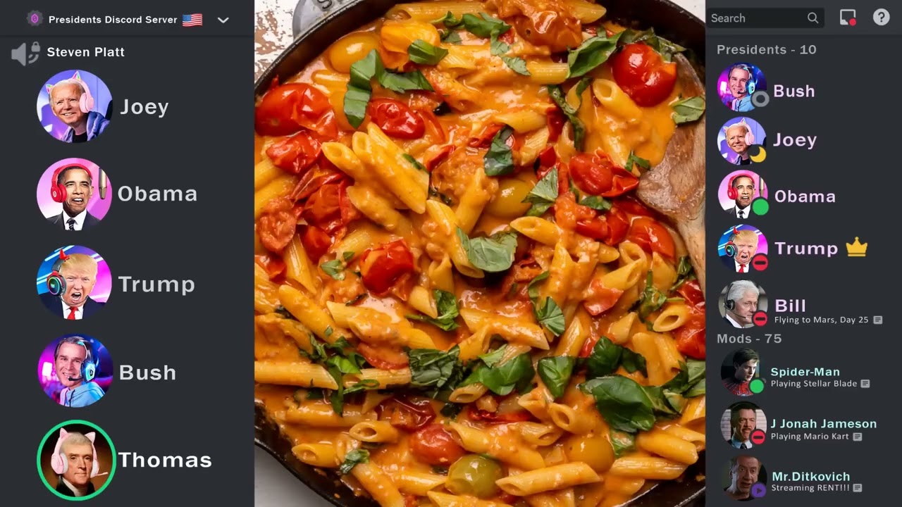 Presidents Discord Server Pasta Tier List (REUPLOAD)