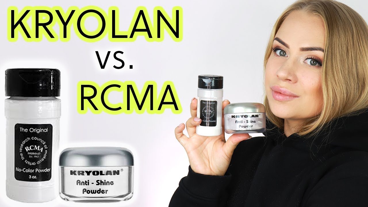 Test KRYOLAN Anti-Shine vs. RCMA No-Color Powder [cera MIESZANA]