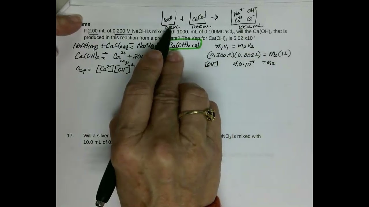 Predicting Precipitation from Solution Pt 2