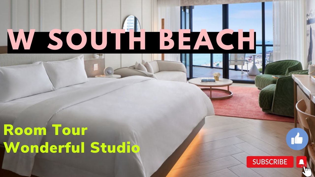 W South Beach Hotel - Room Tour - Wonderful Studio - Best Hotel in Miami!