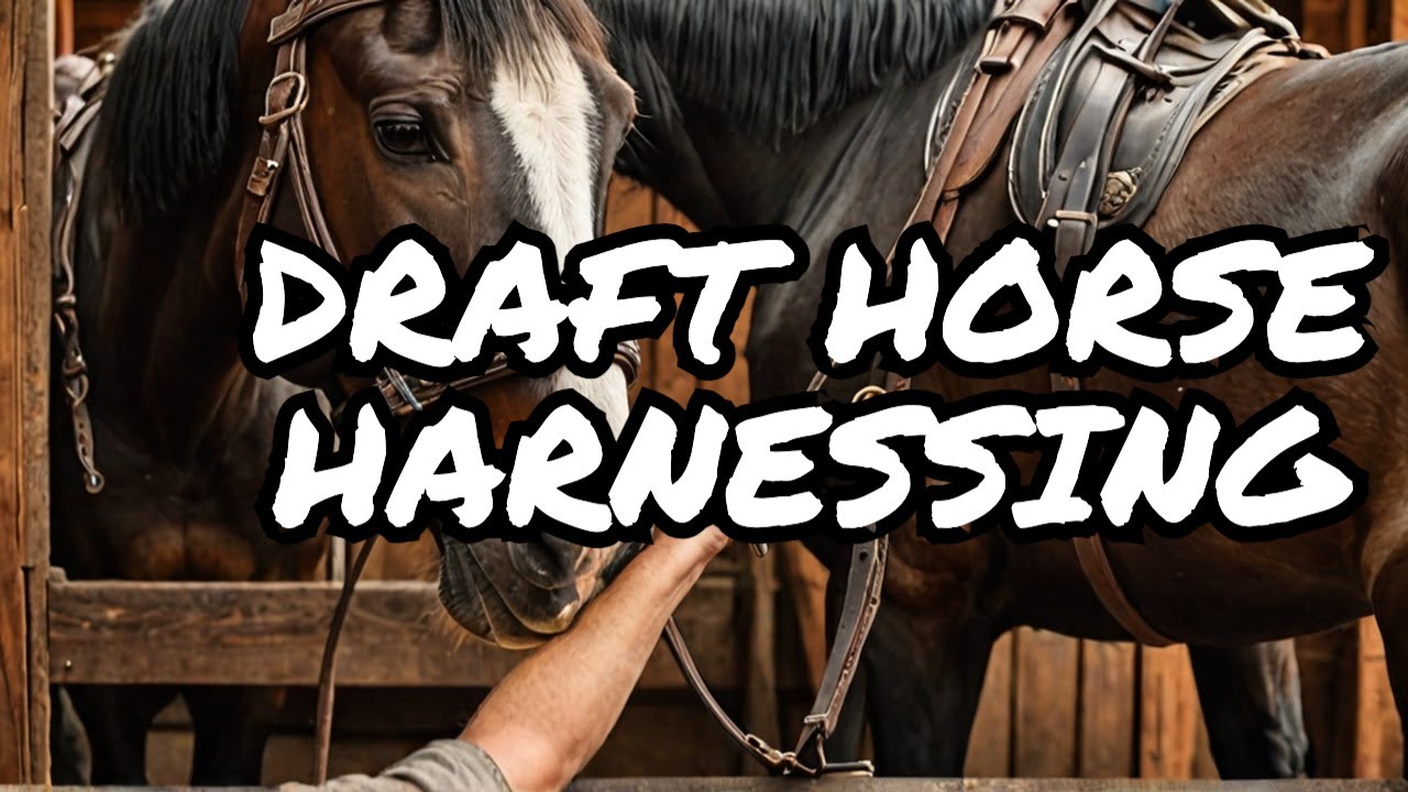 Percheron Draft Horses Harnessing - How To Do It!