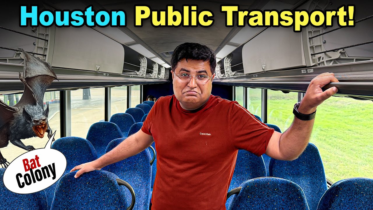 $1 Ride on Houston’s Most Ignored Public Transport 🇺🇸 Shocking Bat Colony 🔥