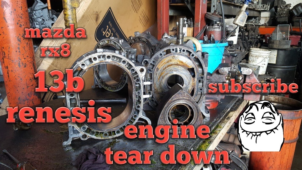 How to rebuild Mazda rx8 rx7: engine tear down