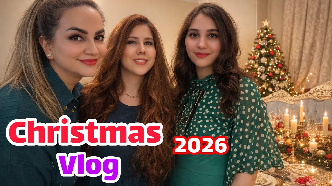 شب کریسمس لازانیا و پیتزای خونگی پختم🍕A Cozy⛄️🎄Christmas Eve | Homemade Lasagna & Pizza