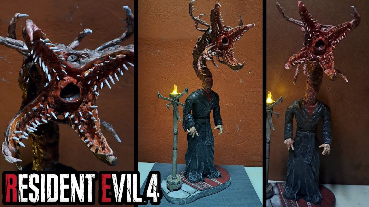 ¡HICE las PLAGAS! de Resident Evil 4 Remake (FÁCIL)* Escultura con masilla polimerica