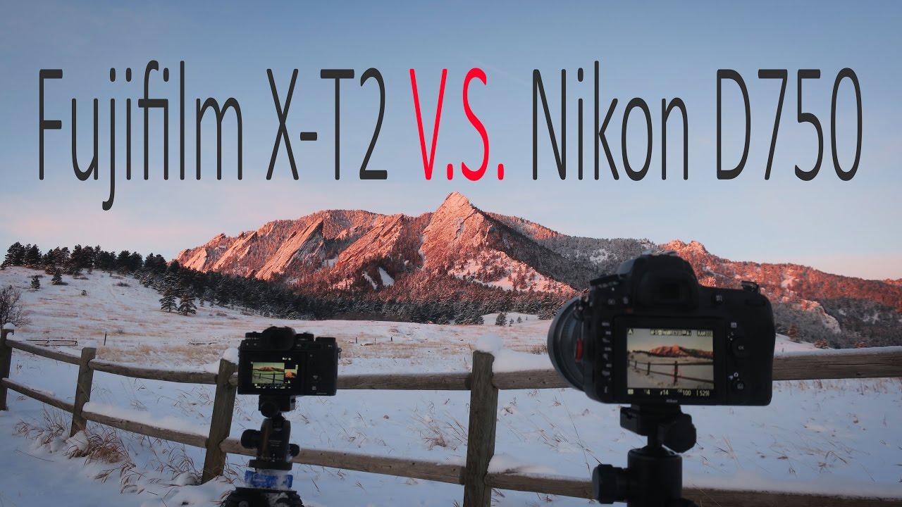 Fujifilm X-T2 vs. Nikon D750 | Compare image quality at lowest ISO for landscape photography