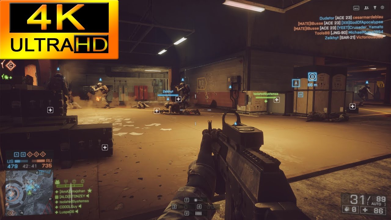 Battlefield 4 Multiplayer Gameplay: Operation Locker - Conquest Large | 4K 60FPS