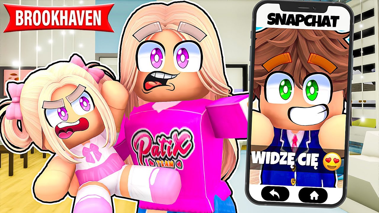 MAŁA AMI DOSTAJE DZIWNE SNAPY OD ADASIA na BROOKHAVEN w ROBLOX! 😨