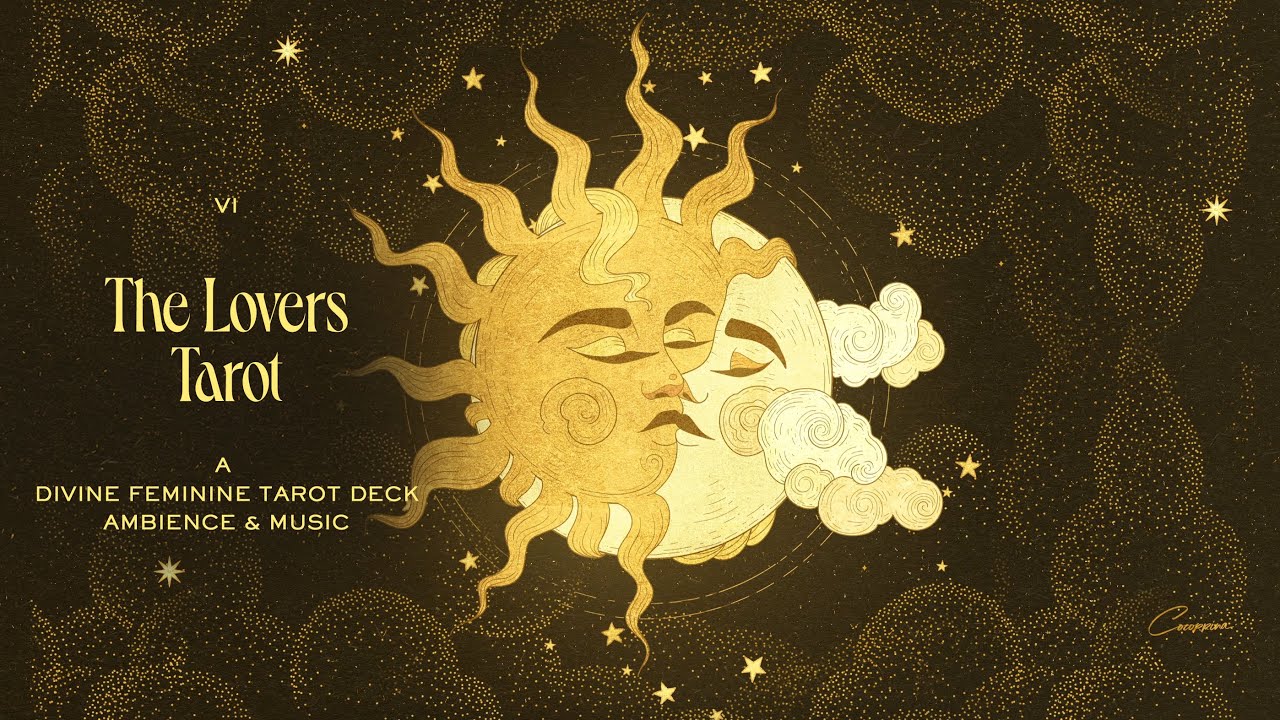 The Lovers Tarot Card &ndash; Divine Feminine Deck | Hand-Drawn Ambience Art & Animation