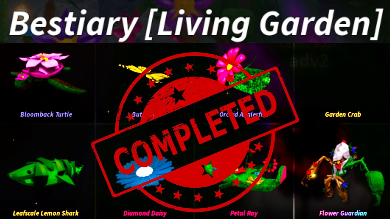 How to Complete Living Garden Bestiary in Fisch (ROBLOX)