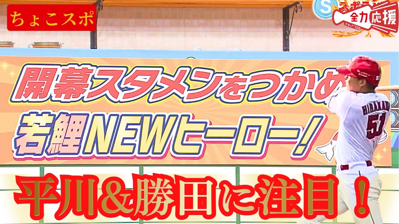【ちょこスポ】開幕スタメンをつかめ！若鯉NEWヒーロー！平川蓮&勝田成に注目🔥【球団認定】カープ全力応援チャンネル